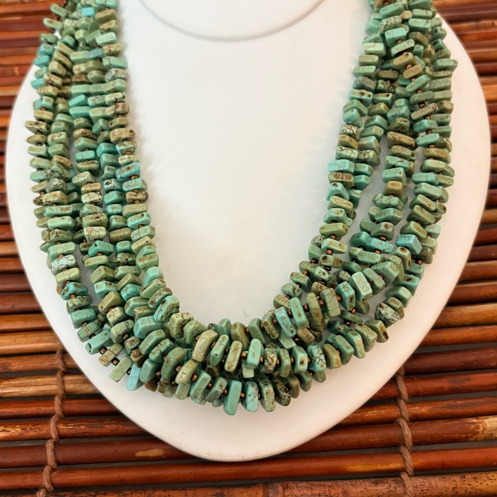 Silpada Multi-Strand Howlite Necklace 18”-20”